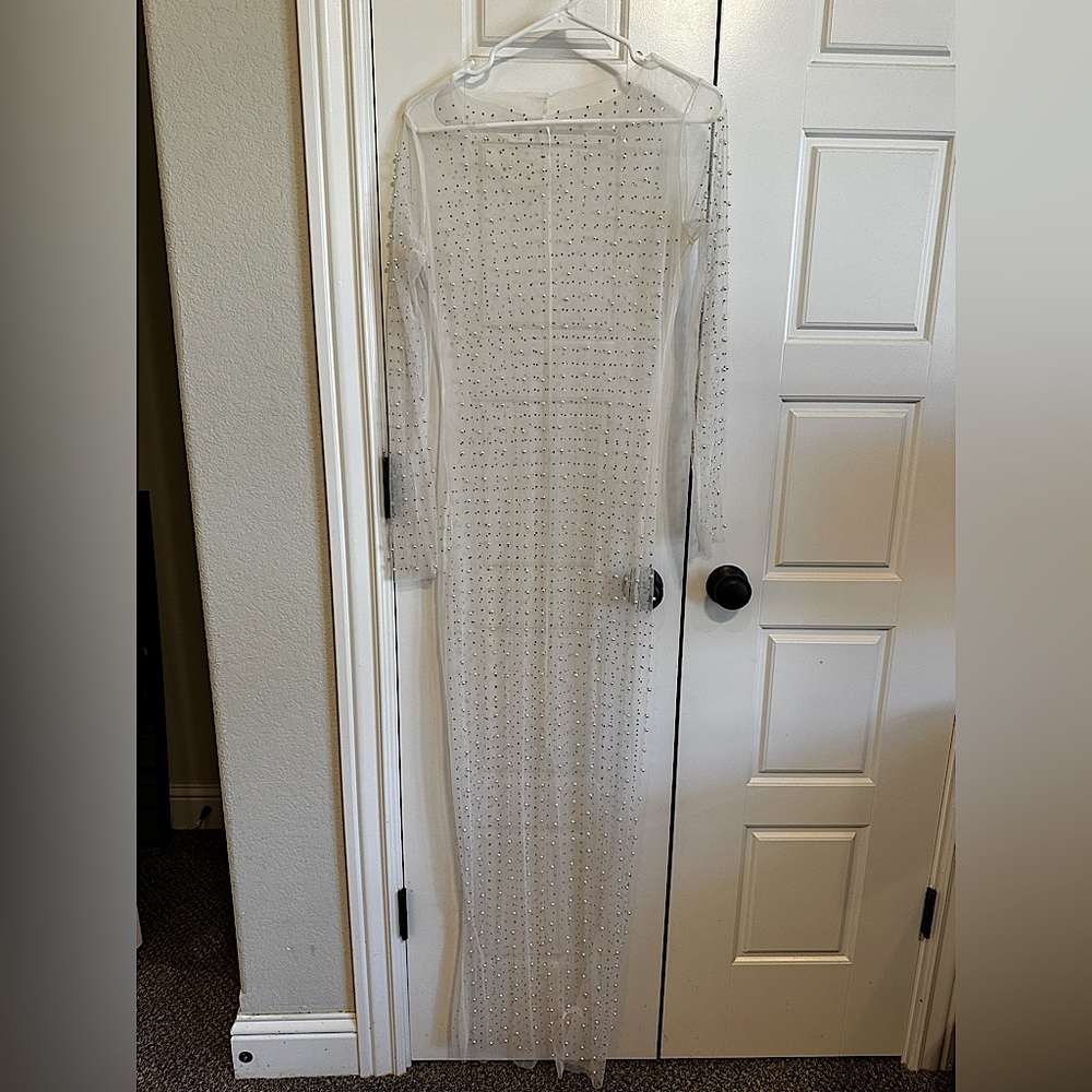 Sequin and pearl dress